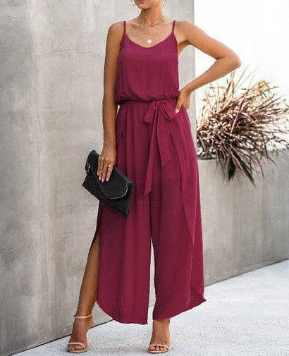 Spaghetti Strap Wide Leg Jumpsuit | Jumpsuit - Women's | 2023, jumpsuit, Jumpsuit and Romper, New Arrivals | Elings