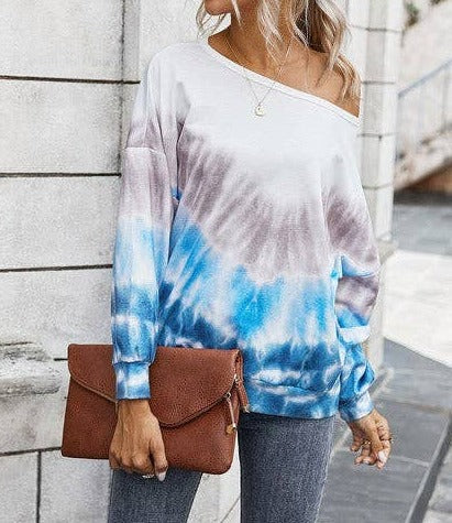 Trendy Tie Dye Long Sleeve Top | Crop Top/Bandeau - Women's | 2024 | Elings