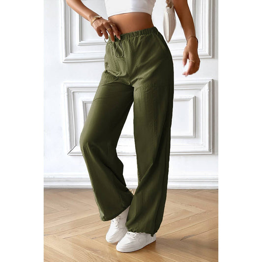 Pockets Casual Solid Drawstring Waist Jogger Pants | Pants - Women's | pant | Elings