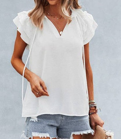 Comfy Chic V Neck Tee | Shirt - Women's | 2024, Clearance, Top | Elings