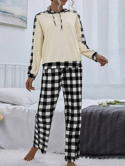 Plaid Long Sleeve 2 Pieces Loungewear Sets | Top & Pant Set (NOT Loungewear) - Women's | Loungewear, plaid | Elings