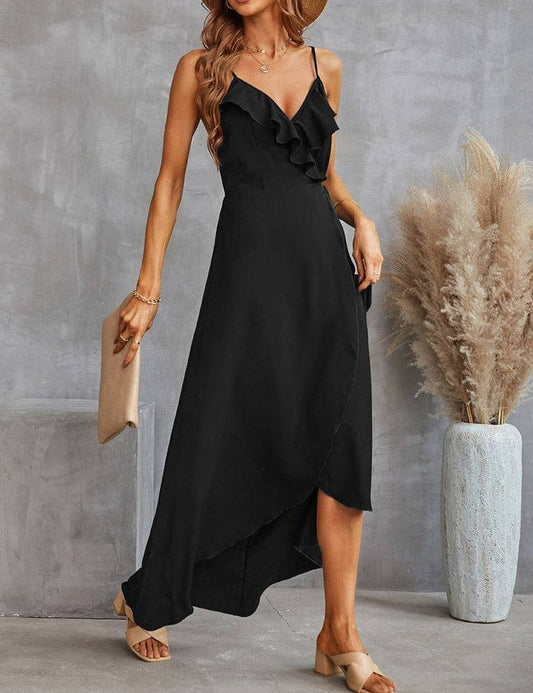 Feminine V-Neck Maxi Dress | Dress - Women's | Dress, LK, maxi dress | Elings