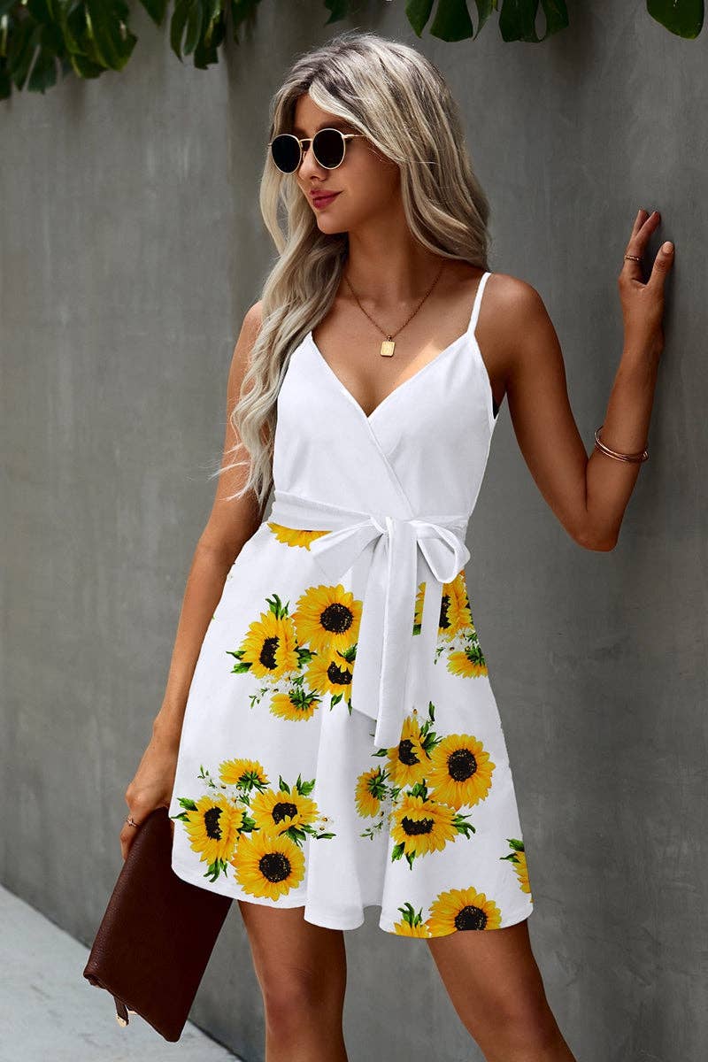 Floral Dream V-Neck Dress | Dress - Women's | 2024, above the knee, Dress, LK | Elings