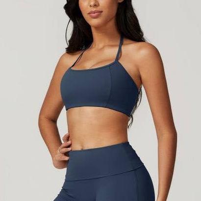 Halter High Waist Sleeveless Elastic Sport Bra | Sports Bra - Women's | eb bra, eb sports, F, new arrival, shoppe247 | Elings