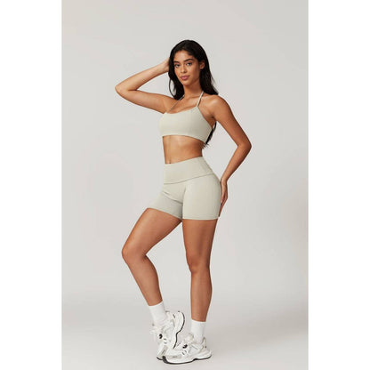 High Elastic Wide Waist Band Solid Shorts