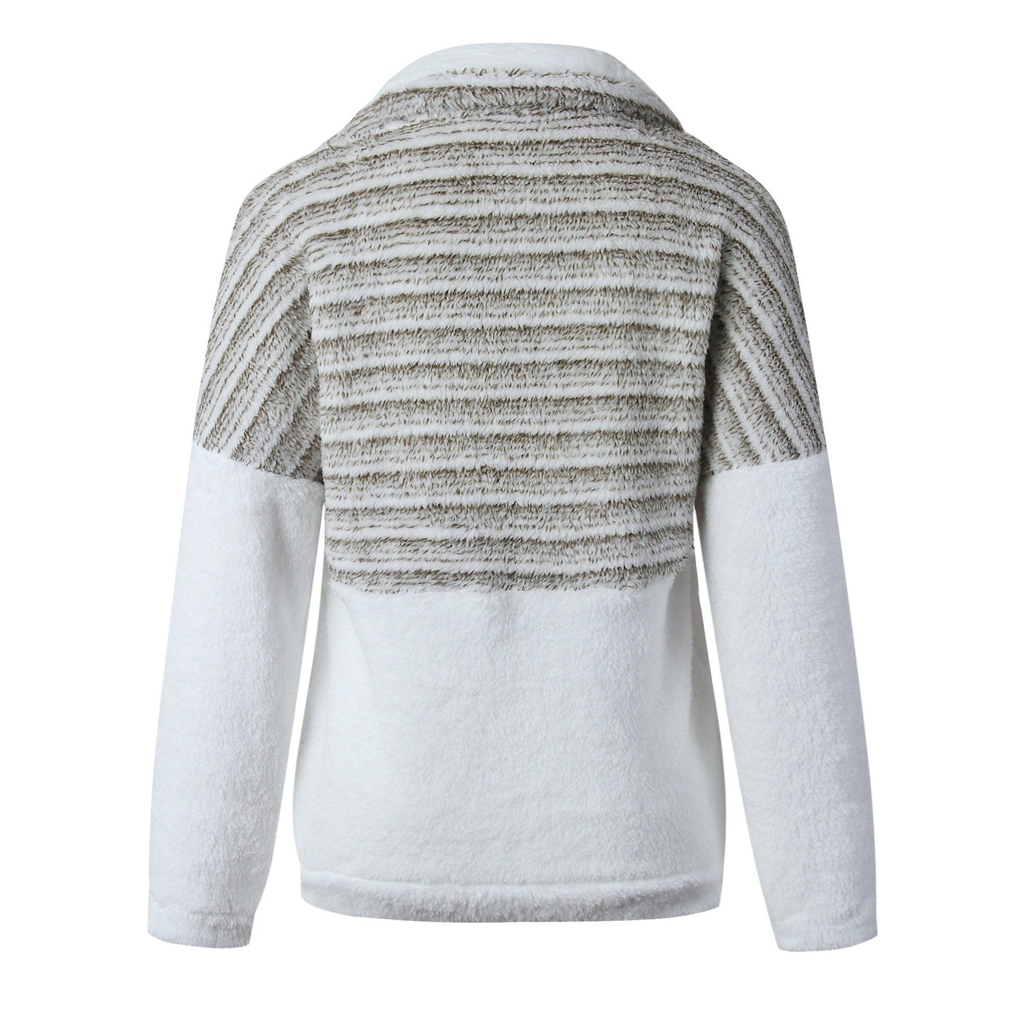 Sherpa Stripe Zip-Up