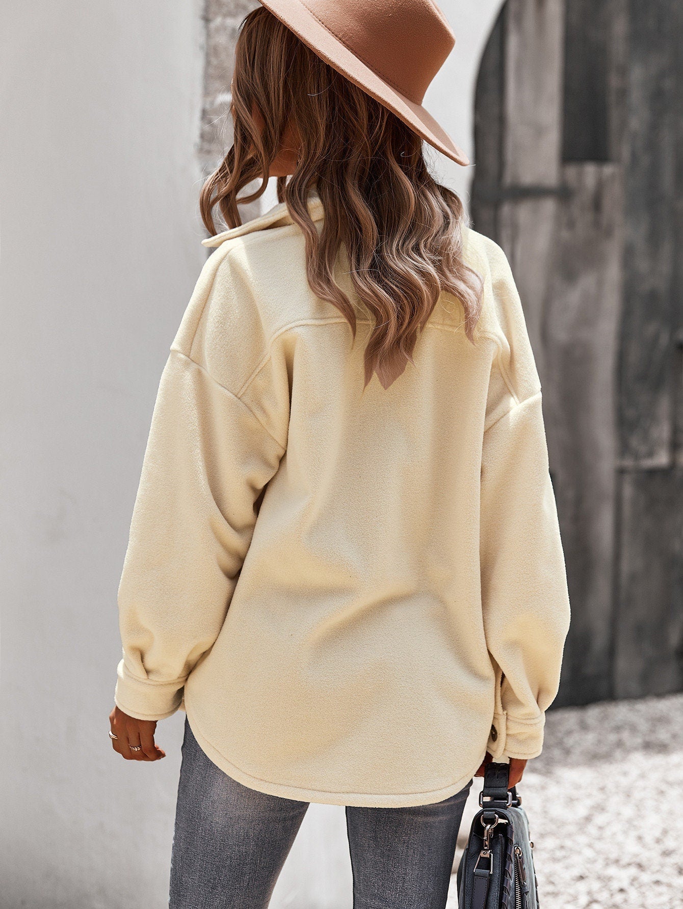 Cozy Chic Buttoned Fleece Coat