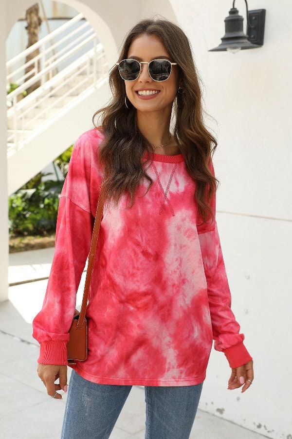 Colorful Cozy Tie Dye Sweatshirt