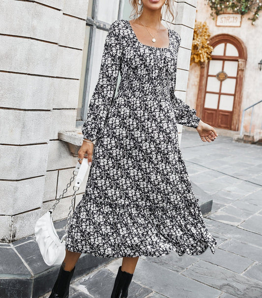 Floral Elegance Midi Dress | Dress - Women's | 2024, Clearance, Dress, LK, midi dress | Elings