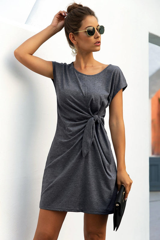 Summer Chic Knot Tee Dress | Dress - Women's | 2024, above the knee, Dress, LK | Elings