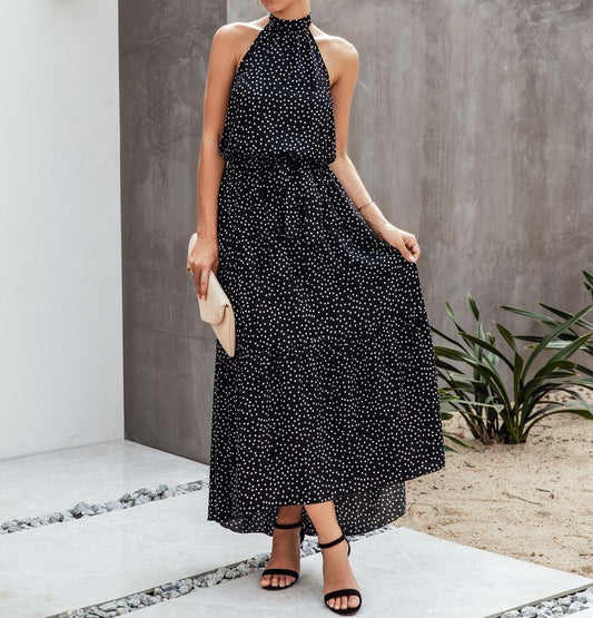 Polka Dot Swing Maxi Dress | Dress - Women's | Dress, LK, maxi dress | Elings