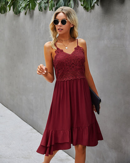 Feminine Elegance Midi Dress