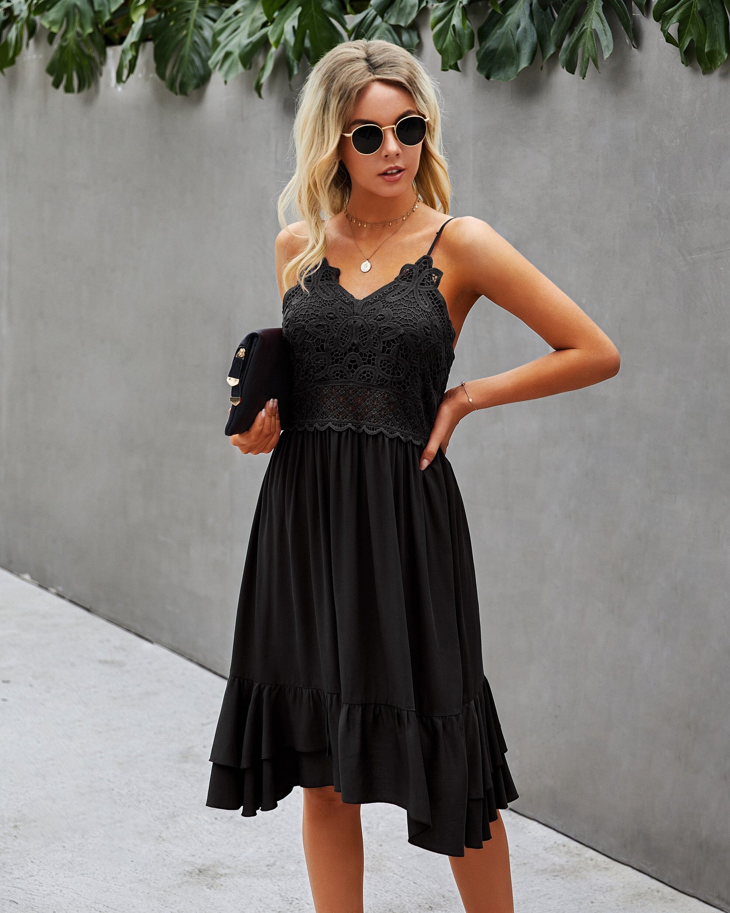 Feminine Elegance Midi Dress