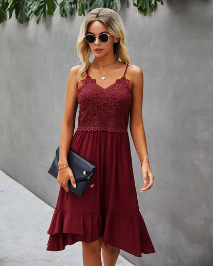 Feminine Elegance Midi Dress