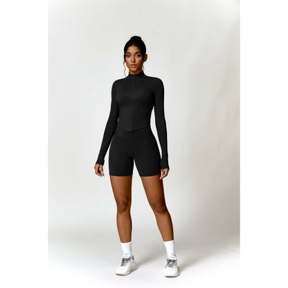 One Pieces Nude Yoga Zipper High Waist Sport Top | sport top | eb sports, F, new arrival, shoppe247 | Elings