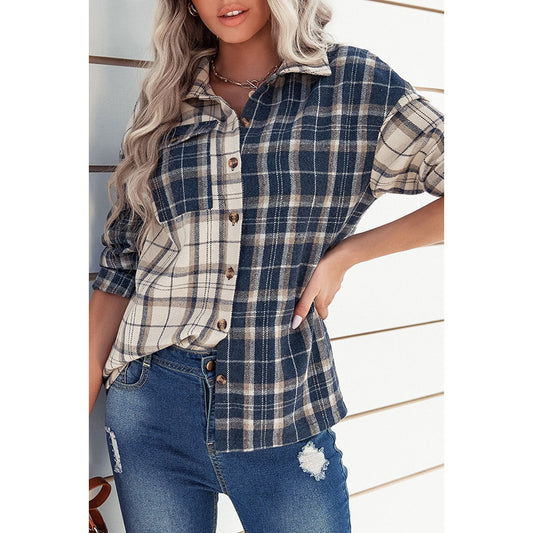 Classic Plaid Button Pocket Shirt | Shirt - Women's | 2024, Top | Elings