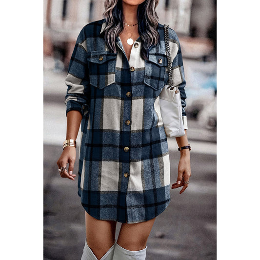 Plaid Comfort Shirt | Shirt - Women's | 2023, New Arrivals, plaid, Top | Elings