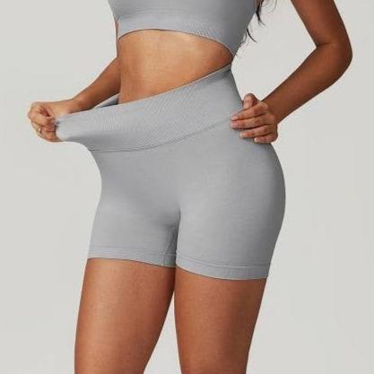 Solid Bodycon High Elasticity Yoga Cross Shorts | Pants - Women's | eb bottoms, eb sports, F, new arrival, shoppe247 | Elings